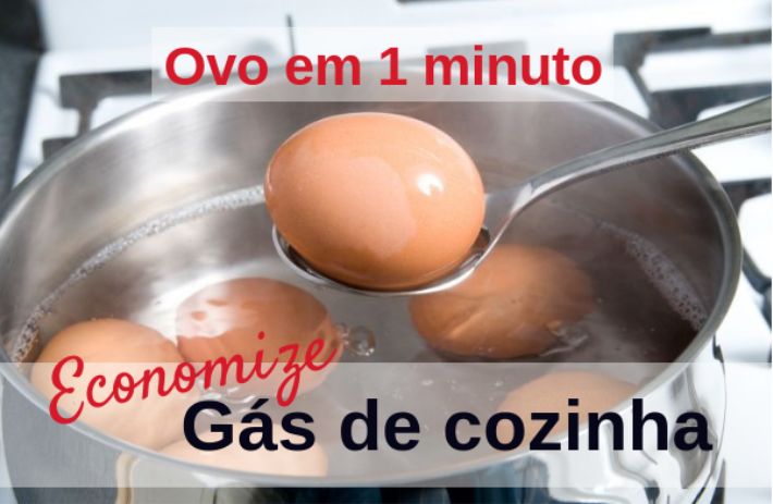 Como cozinhar ovo rápido economizando tempo e gás de cozinha